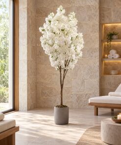 Cherry Blossom Tree White 170 cm styled in an interior — Neon Jungle Studios