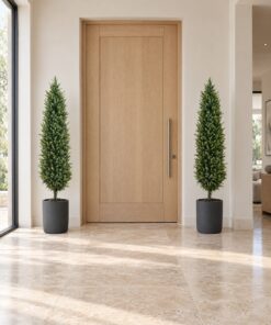Cone Topiary Tree styled in an interior — Neon Jungle Studios
