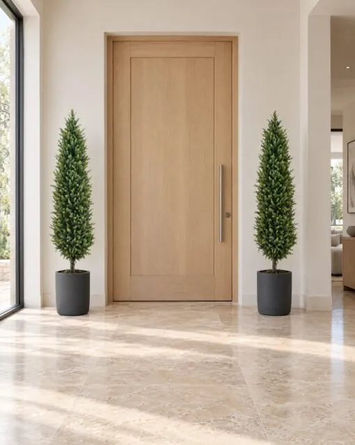 Cone Topiary Tree styled in an interior — Neon Jungle Studios