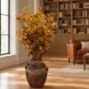 Custom Canadian Maple Autumn Tree 140x80 cm styled in an interior — Neon Jungle Studios