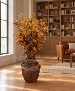 Custom Canadian Maple Autumn Tree 140x80 cm styled in an interior — Neon Jungle Studios
