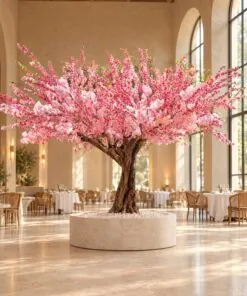 Custom Cherry Blossom 280x280 cm styled in an interior — Neon Jungle Studios