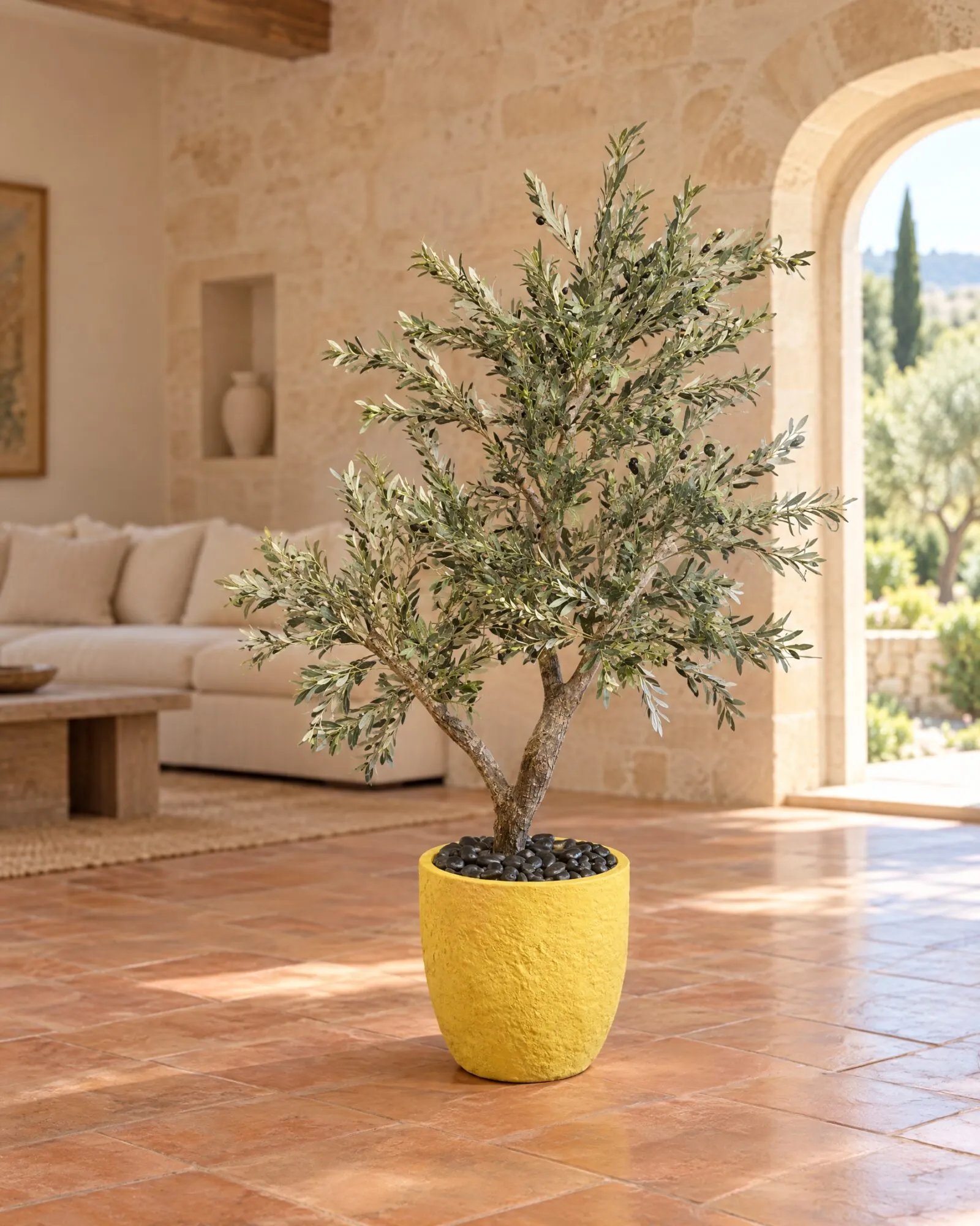 Custom Olive Tree 170*150 cm styled in an interior — Neon Jungle Studios