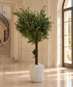 Custom Olive Tree 170x130 cm styled in an interior — Neon Jungle Studios