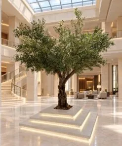 Custom Olive Tree 300x300 cm styled in an interior — Neon Jungle Studios
