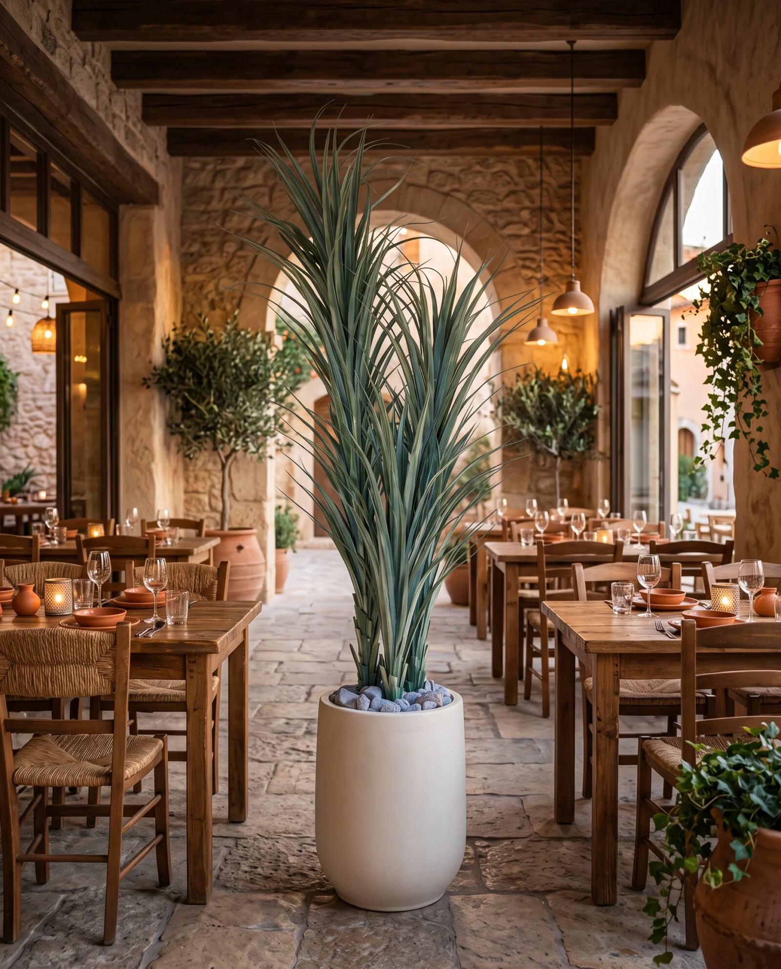 Dracaena Marginata 150 cm 3 stems styled in an interior — Neon Jungle Studios