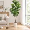 Fiddle Leaf Fig Tree 160 cm styled in an interior — Neon Jungle Studios