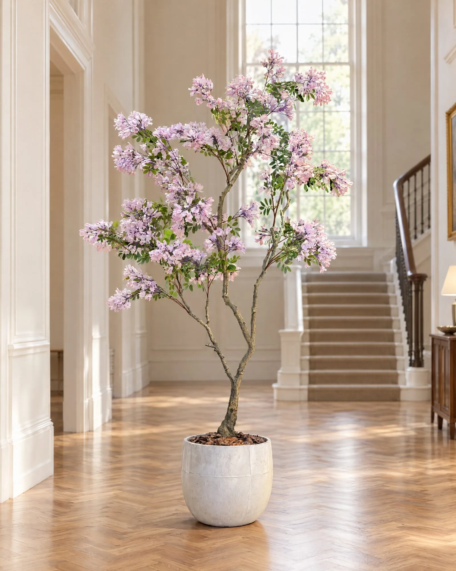 Jacaranda Tree 200 cm lilac styled in an interior — Neon Jungle Studios