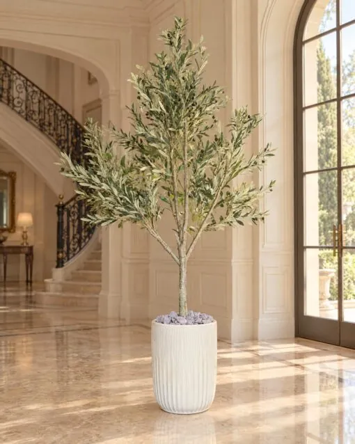 Olive Tree Fiber 190 cm styled in an interior — Neon Jungle Studios