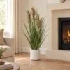 Ornamental Grass with Plumes 90 cm styled in an interior — Neon Jungle Studios