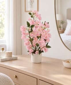Pink Cherry Blossom Bonsai 50 cm styled in an interior — Neon Jungle Studios
