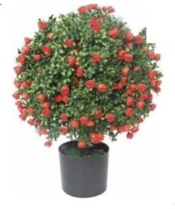 Red Rose Topiary Ball 54 cm – Neon Jungle Studios