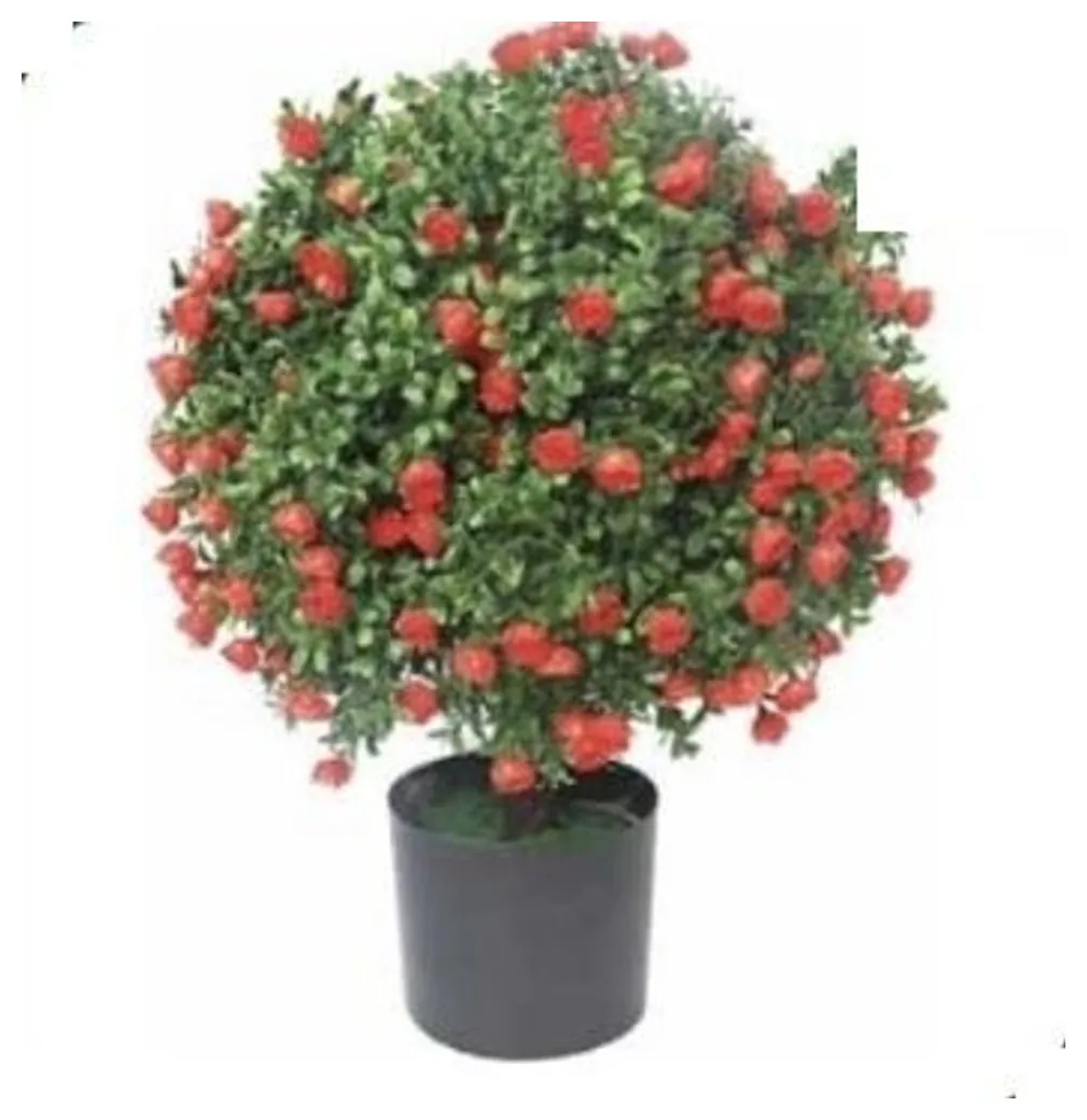 Red Rose Topiary Ball 54 cm – Neon Jungle Studios