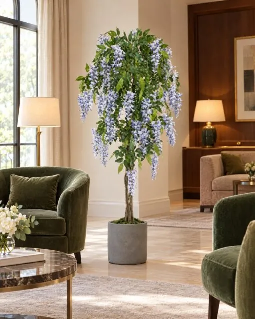 Wisteria Tree 150 cm styled in an interior — Neon Jungle Studios