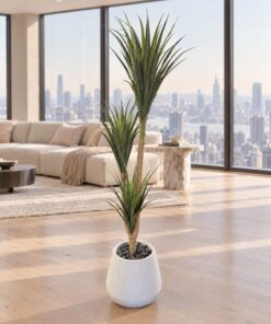 Yucca Palm 3 Heads 160 cm styled in an interior — Neon Jungle Studios